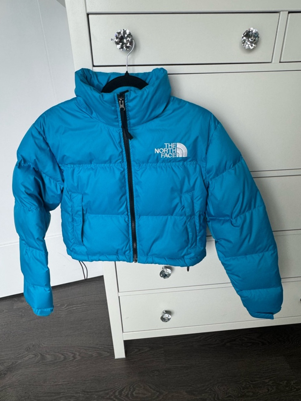 The North Face Women’s Blue Cropped Puffer Jacket